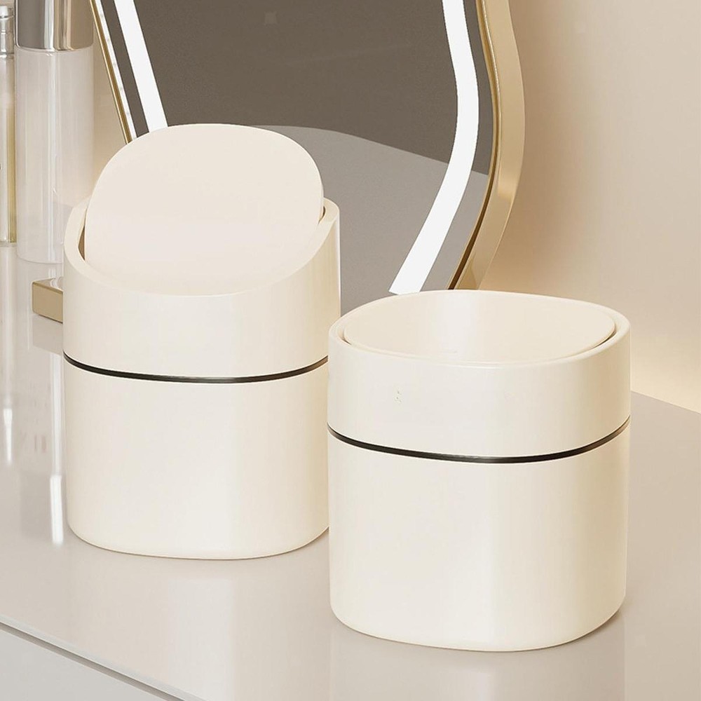 Waste Basket Mini Garbage Bin Study Kitchen Countertop Desk Mini Trash Can