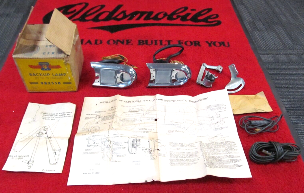 1950 Oldsmobile 98 NOS GM Accessory Backup Reverse Light Set # 982558