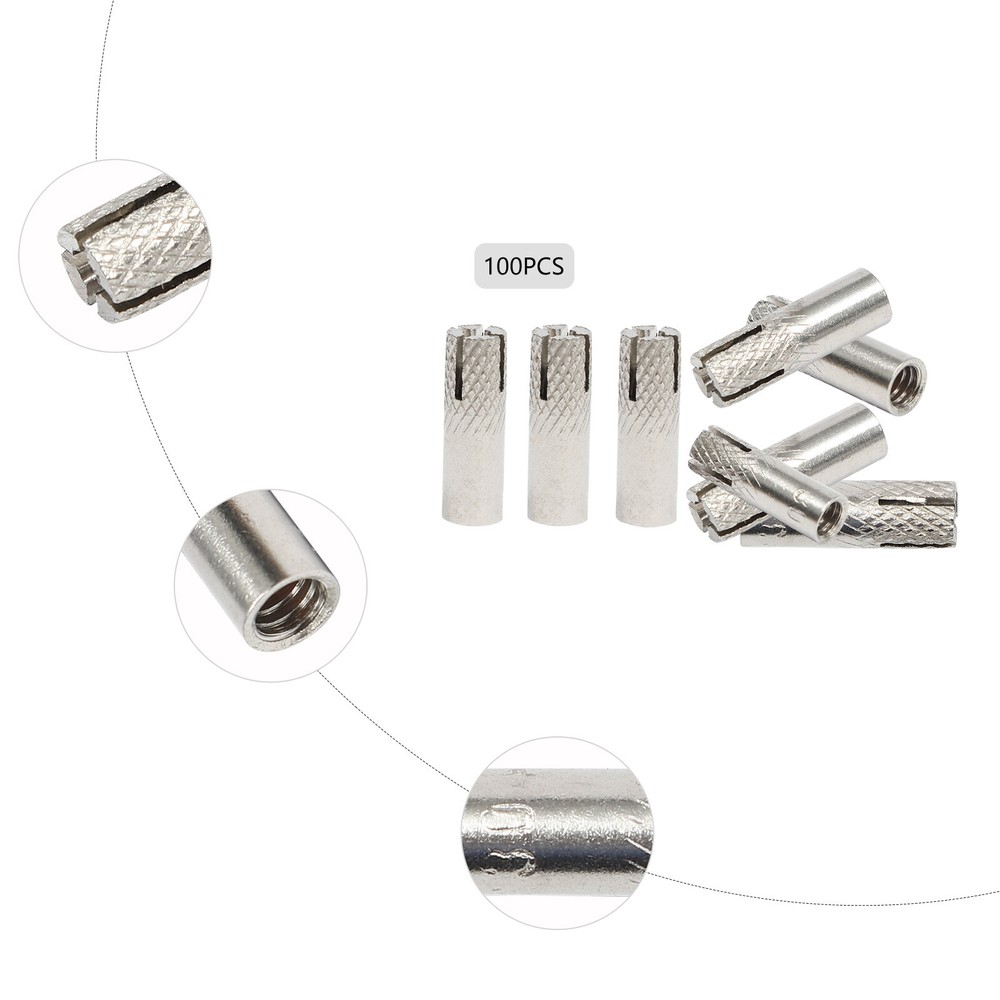 Stainless Steel 1/4-20 Drop-In Concrete Expansion Anchor Drill