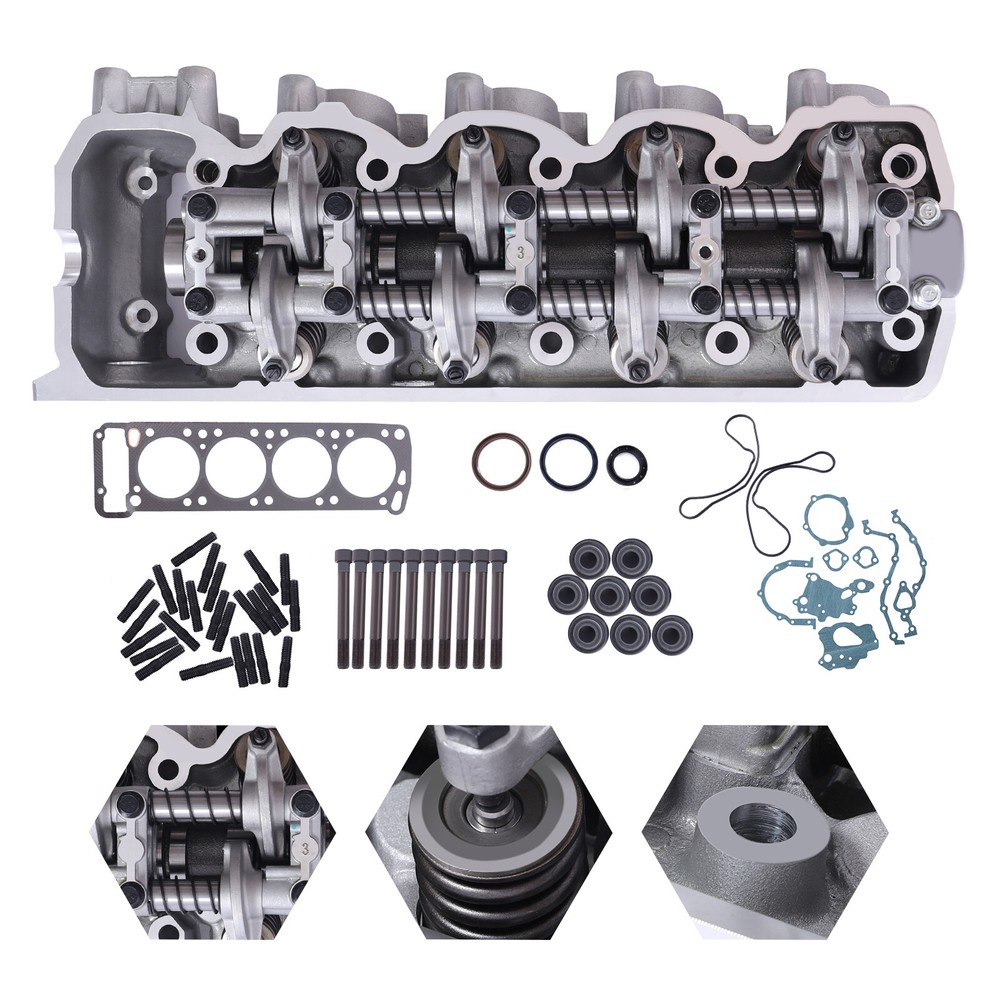 Complete Cylinder Head & Bolts Gaskets for 83-89 Mitsubishi Chrysler Mazda 2.6L
