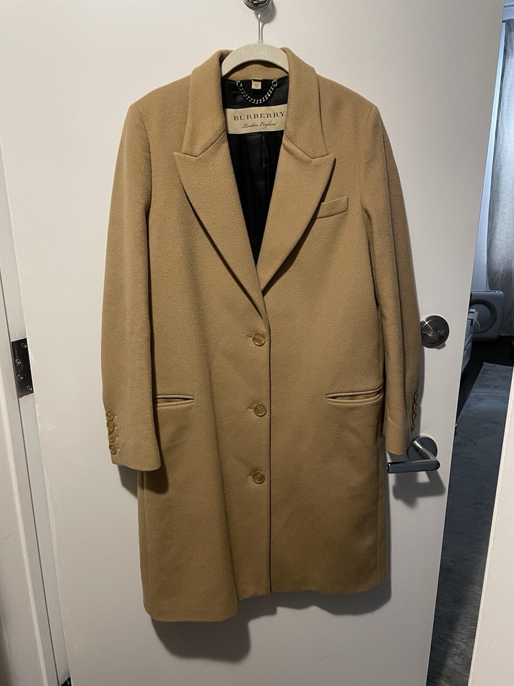 Burberry Wool Cashmere Tailored Coat