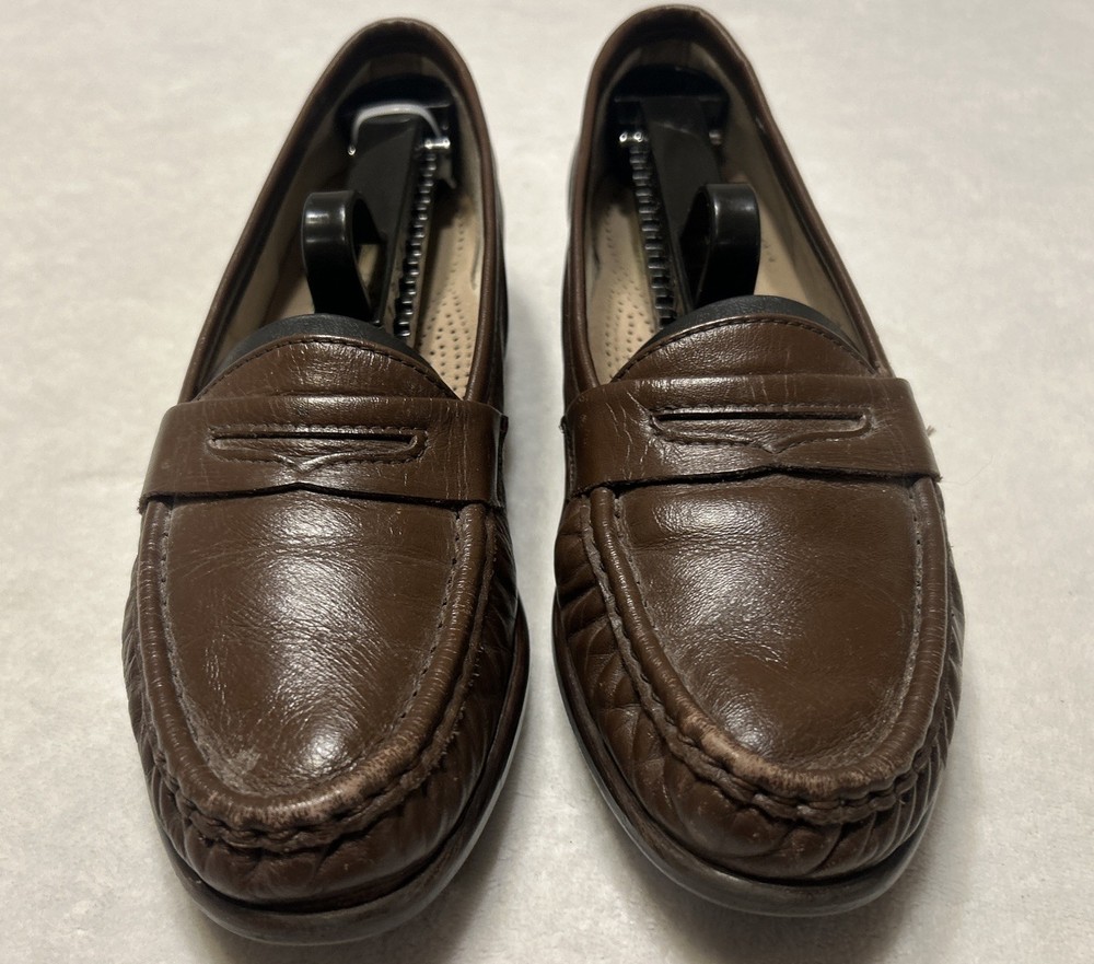 Sas Shoes Women’s Size 7.5 S Brown Loafers Slip On Tripad Comfort Casual