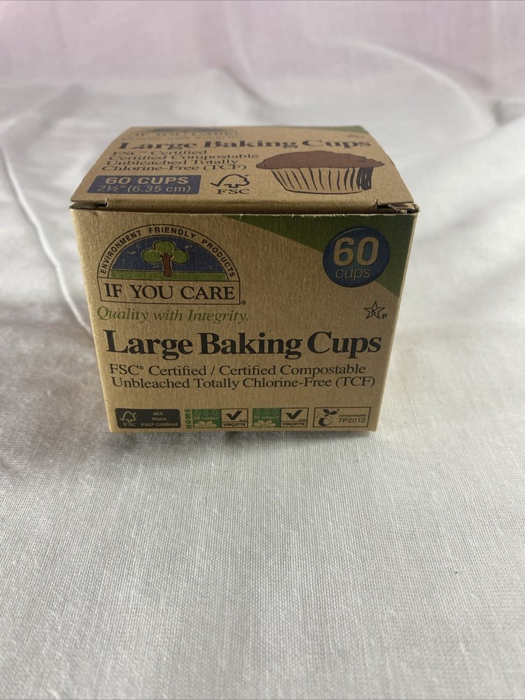 Large Baking Cups 60-Pack for Muffins & Cupcakes