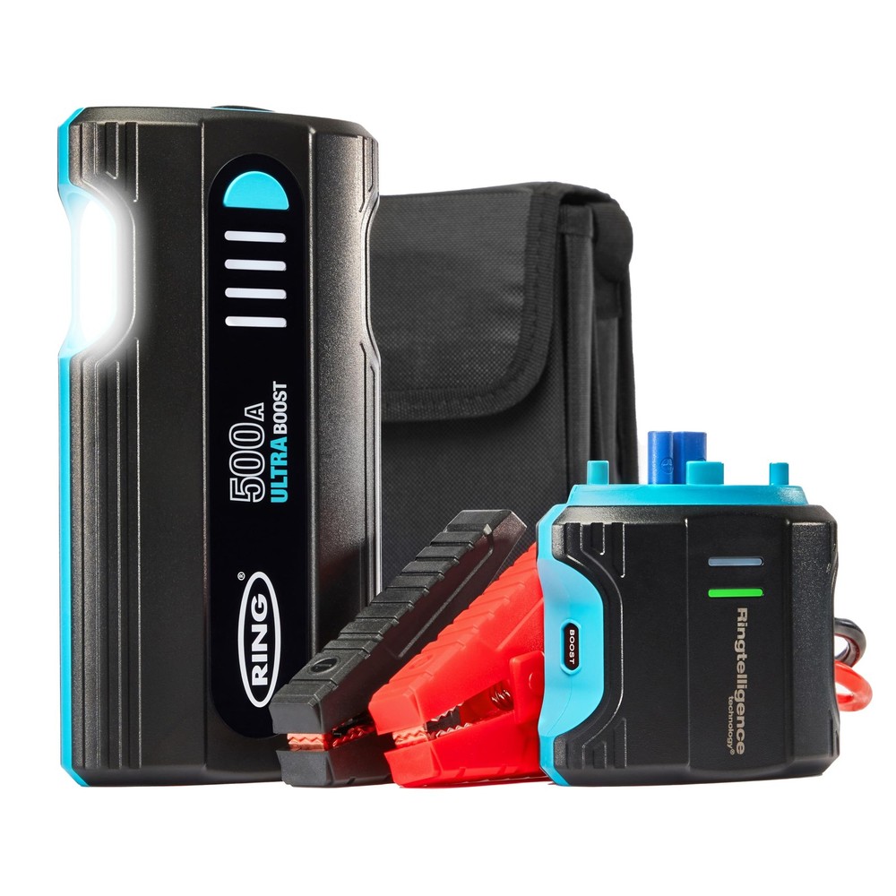 ULTRABOOST 500A Car Battery Jump Starter - Safely Starts Up to 3 Litre