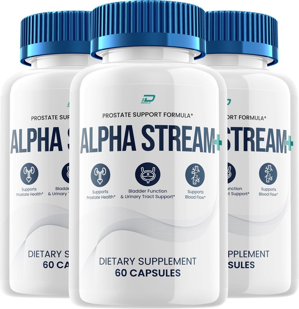 (3 Pack) Alpha Stream Supplement for Men – AlphaStream Plus Pills Advanced