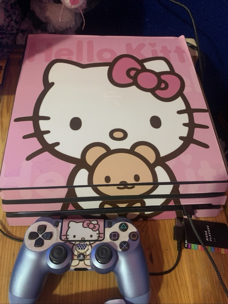 HK Sticker PS4 Pro with 2 Controllers and Accessories