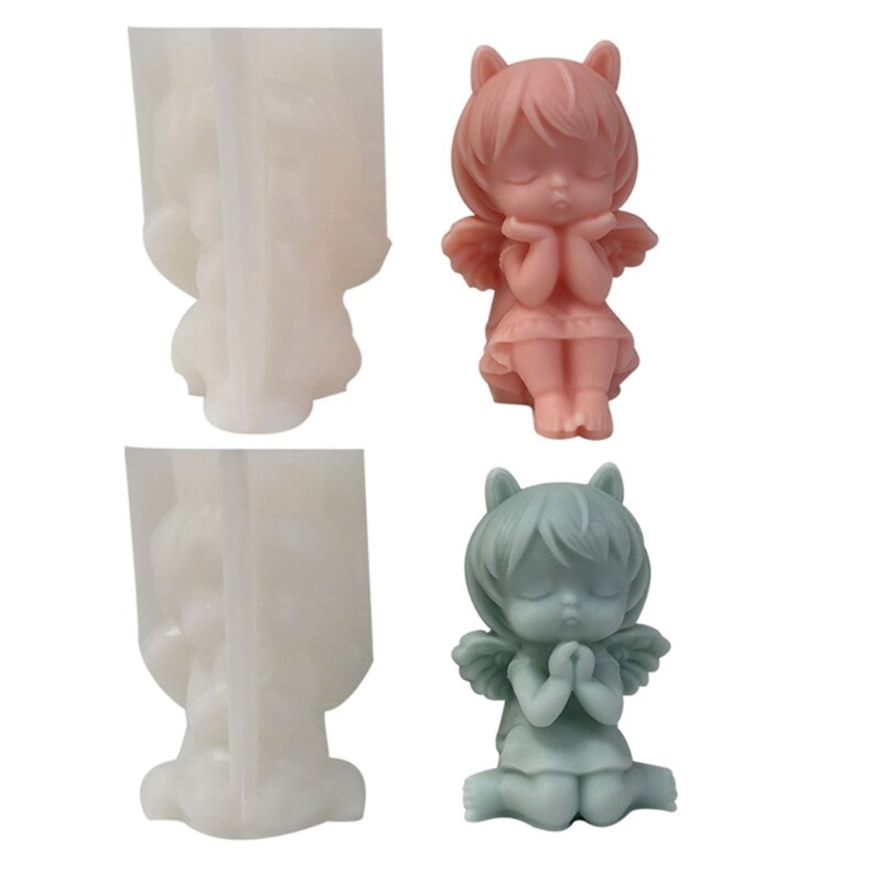 Angel-Girl Shape Silicone Molds DIY Epoxy Resin Molds Table Ornament Mould