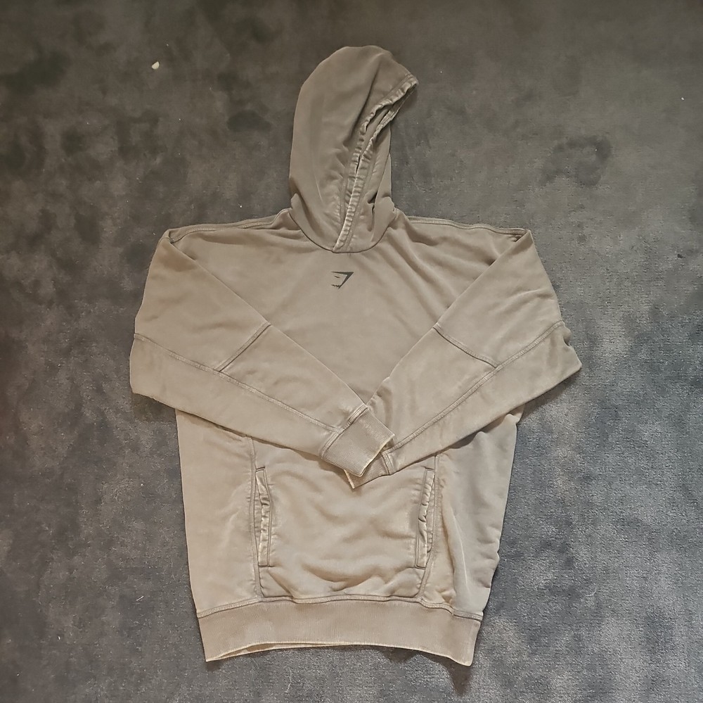 Gymshark Heritage Washed Hoodie Onyx Grey Men's Size Medium