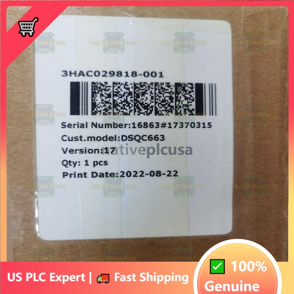 New In Box ABB DSQC663 3HAC029818-001 Robot Servo Drive Fast Shipping