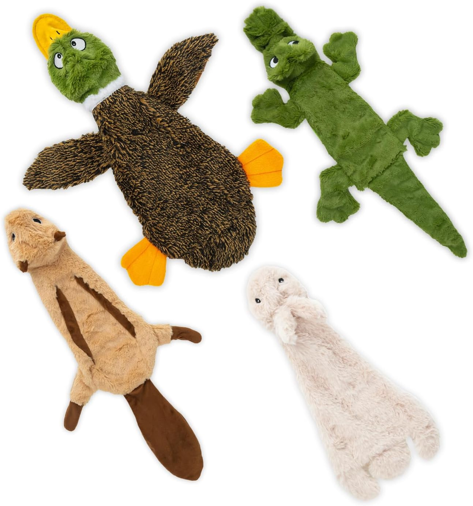 Squeaky Dog Toys with Soft Durable Fabric for Small, Medium and Large Pets Inter