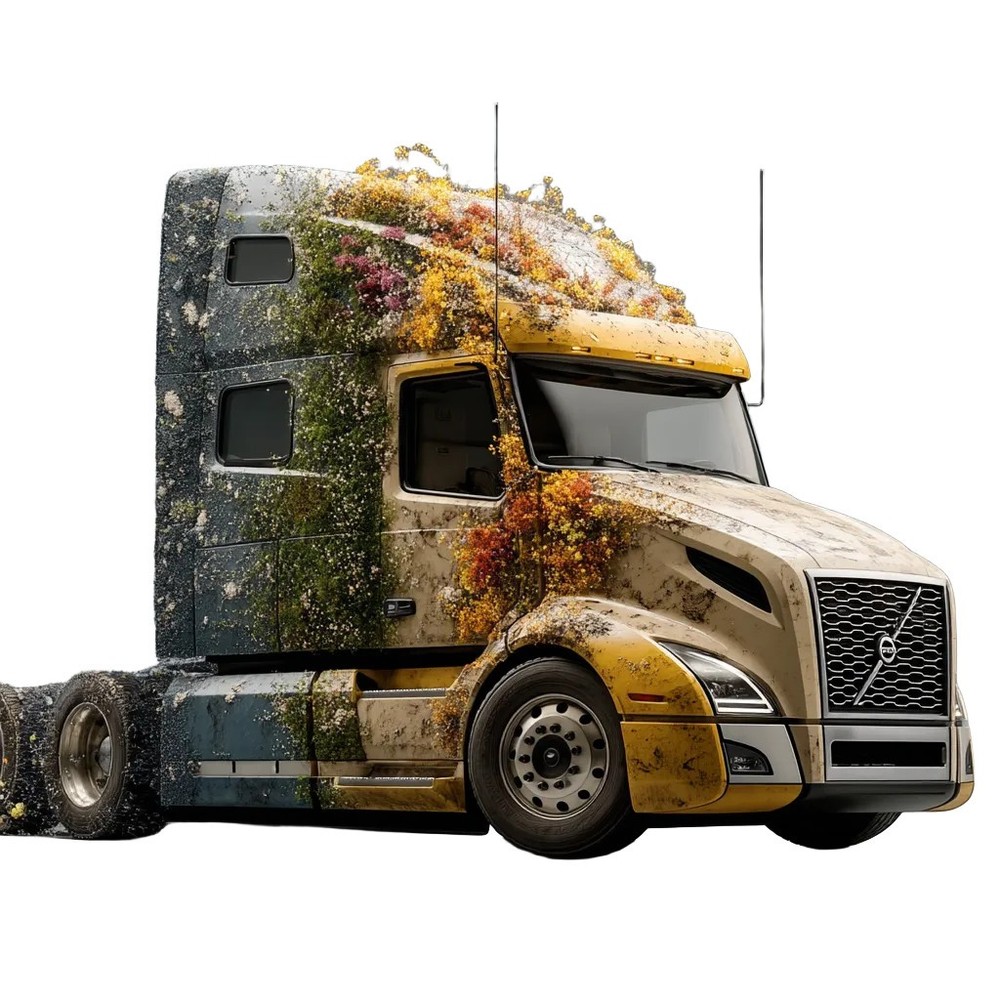 Seasonal Semi-Truck Decal – Waterproof UV-Resistant Vinyl Sticker-image