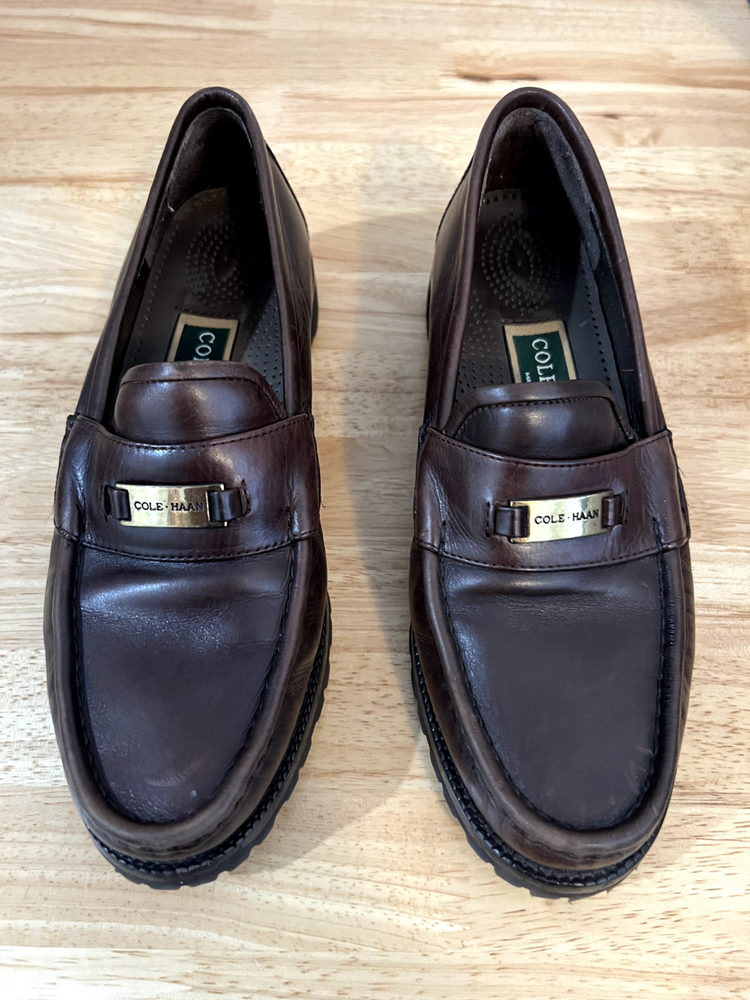 Vintage Cole Haan Women's Brown Leather Loafers Size 8