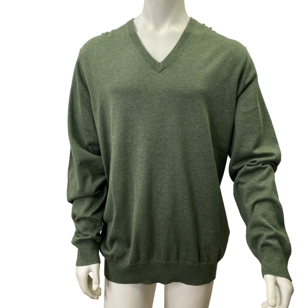 BROOKS BROTHERS SUPIMA COTTON V NECK MENS SWEATERS 1XLT  NWT