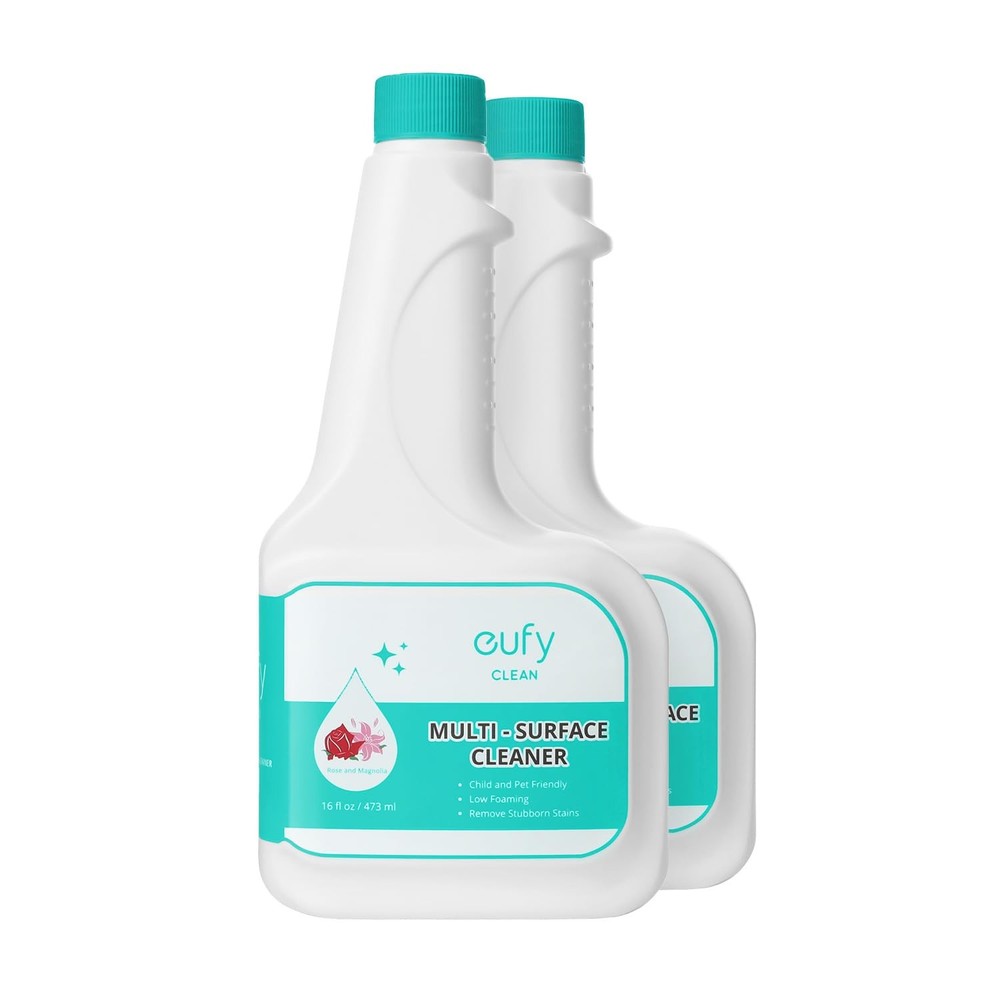 eufy RoboVac Hard Floor Cleaning Solution (2 Bottles), Dilution Ratio 1:200, 473