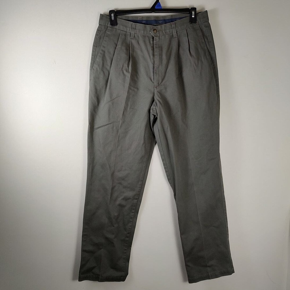 Vintage Dockers pleated twill chino pants for men size 36x34 preppy casual style