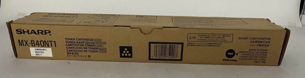 Genuine Sharp MXB40NT1 Black Laser Toner Cartridge, OEM