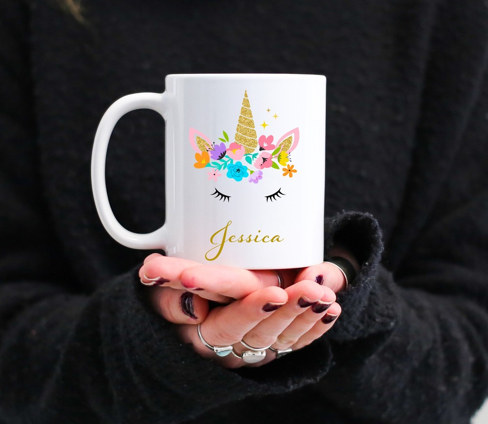 Unicorn Mug Personalized Mug Unicorn Gift For Friend Custom Coffee Mug With Name