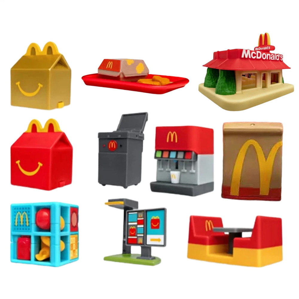 1Set/10PCS 2025 Mc DONALD'S Lil Mc Donalds Minature Kids HAPPY MEAL TOYS