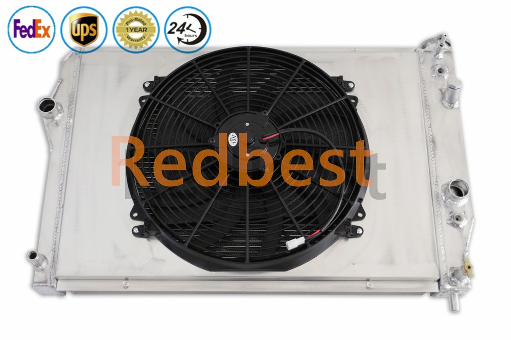 3 Rows Aluminum Radiator+Shroud+Fan For 1993-2002 Chevy Camaro /Pontiac Firebird