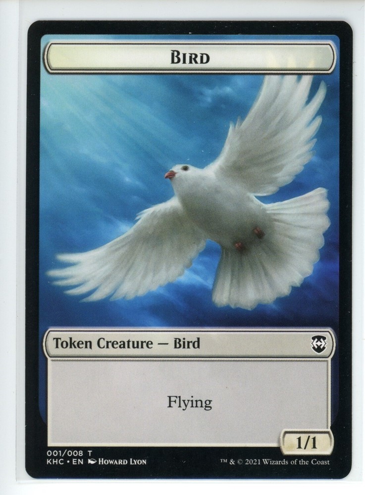 BIRD (001) // SOLDIER DOUBLE-SIDED TOKEN Kaldheim Commander #1//4 KHC(NM+)(MTG)