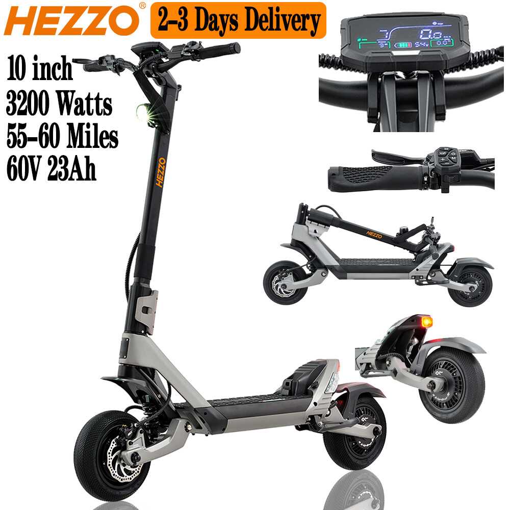 HEZZO 3200W 38Mile 44MPH Foldable Electric Scooter for Outdoor Use