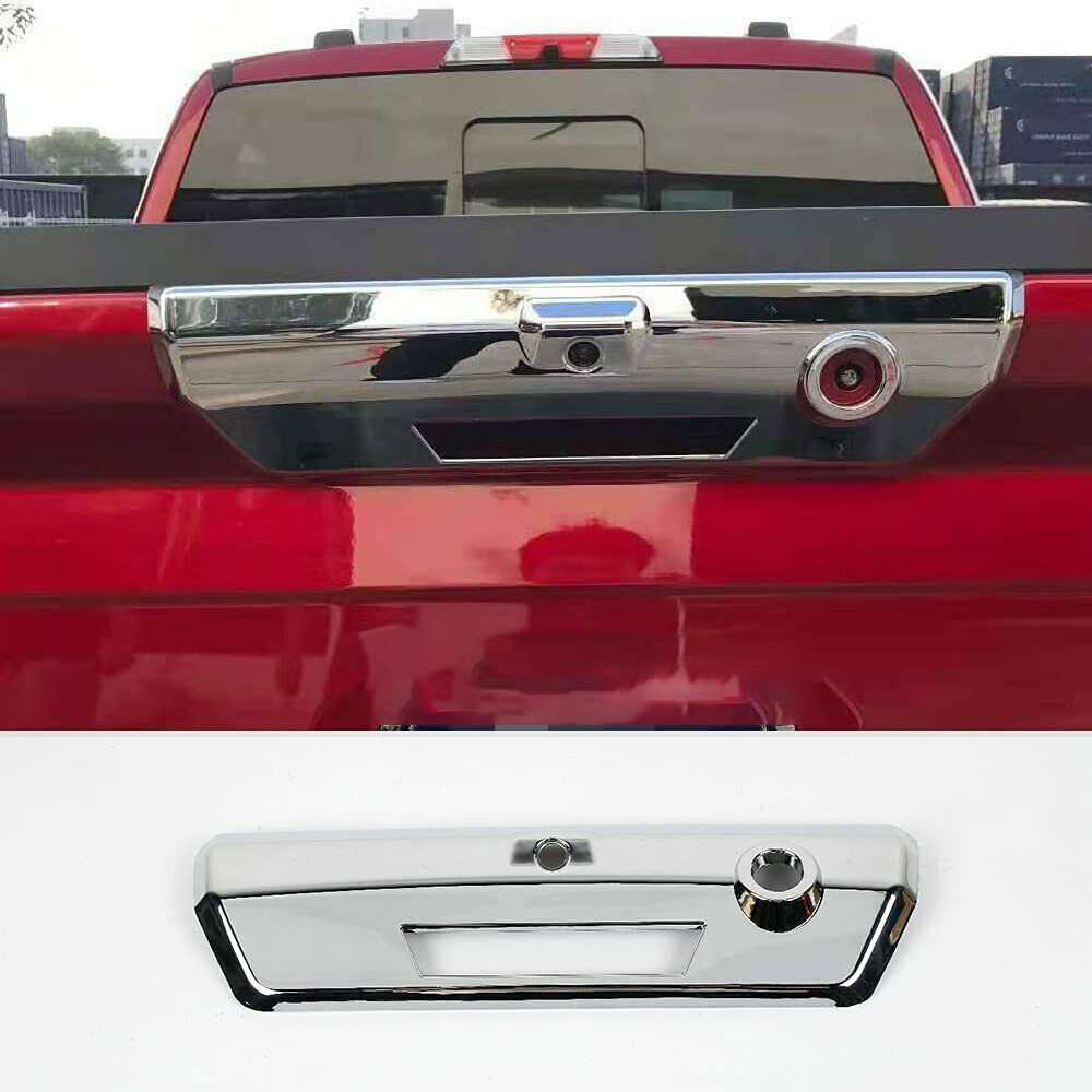 Rear Tailgate Door Handle Decor Cover Trim For Ford F-150 2021-24 Chrome Silver