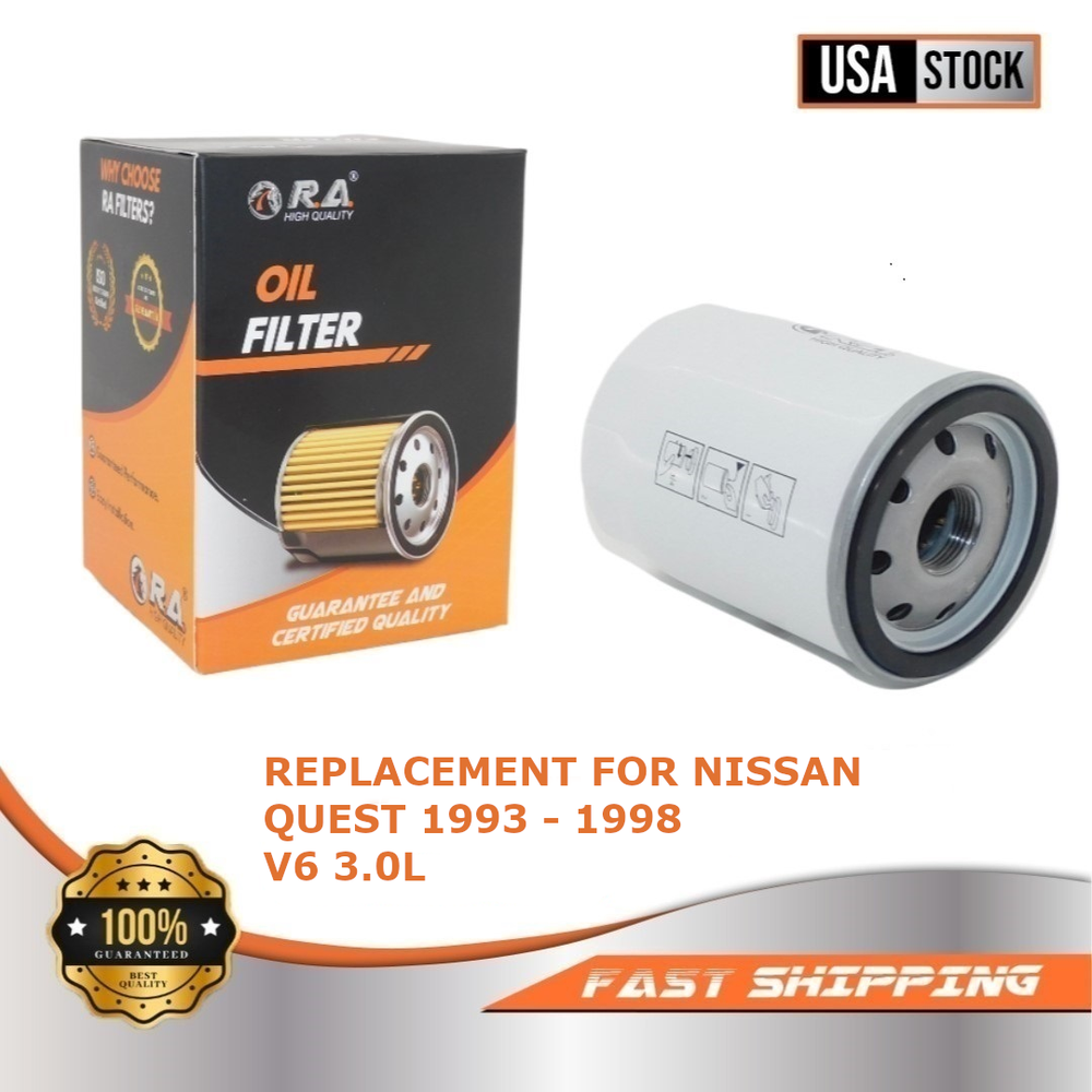 3614 Spin-On Engine Oil Filter for NISSAN QUEST 1993 1994 95 96 97 1998 V6 3.0L