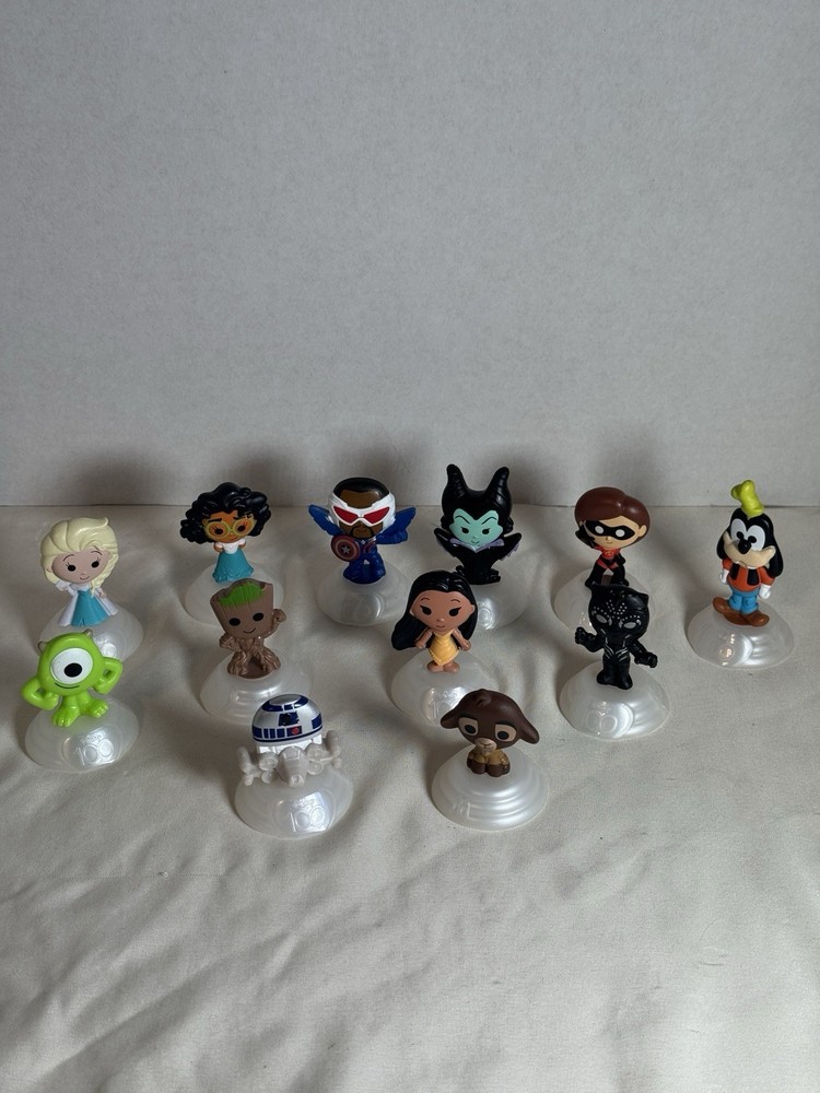 2023 McDonald’s Disney 100 Toy Figures Lot of 12 Happy Meal Marvel Star Wars