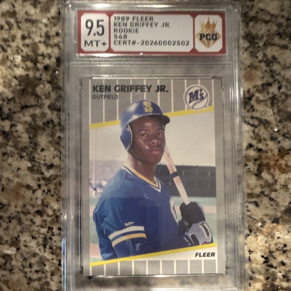 Fleer Glossy 1989 Ken Griffey Jr. ROOKIE #548 Seattle Mariners PCG 9.5 MT +