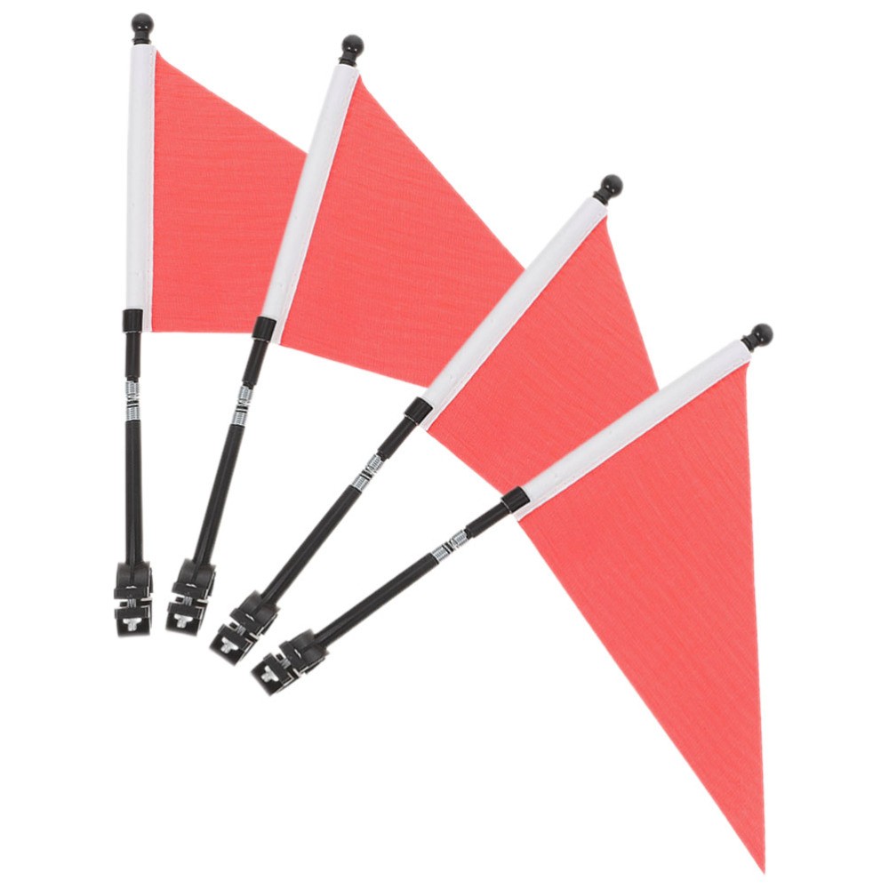 4-Pack Bike Safety Flags for Kids Mountain Bicycles Cycling Gear