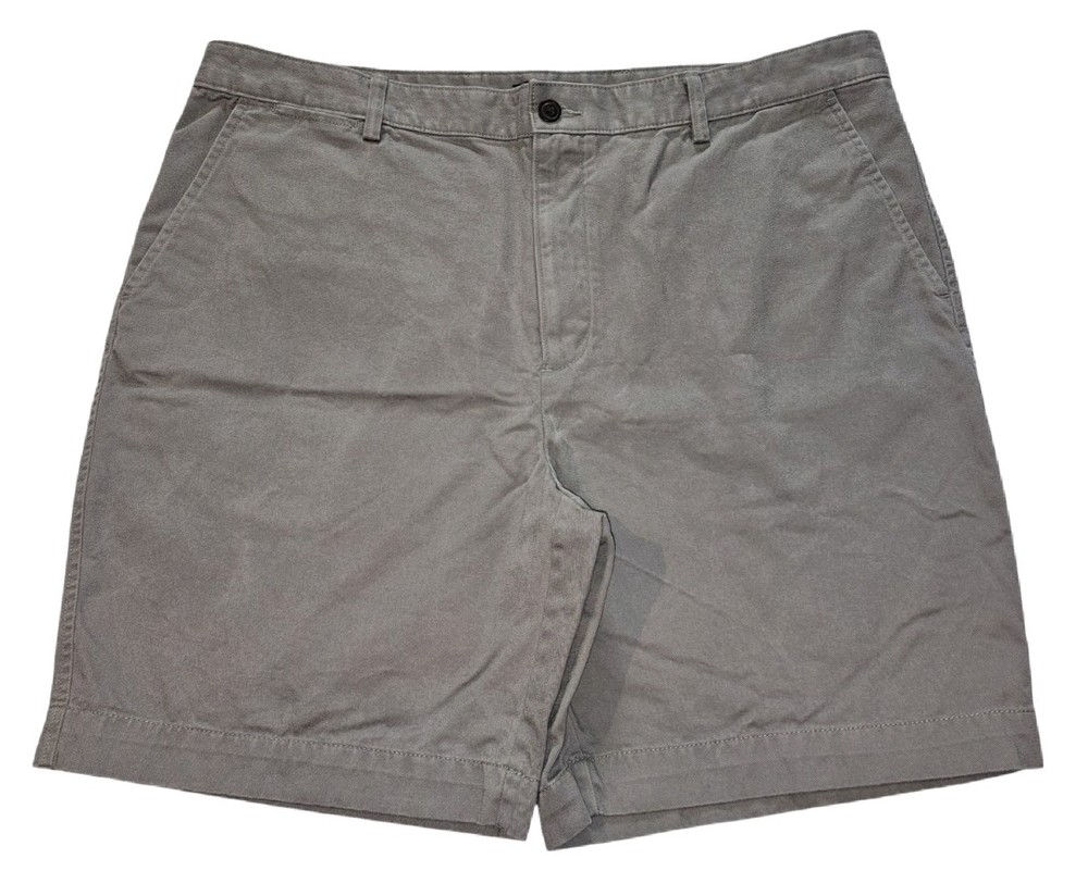 Lands End Olive Traditional Fit Cotton Chino Shorts Men's Size 40