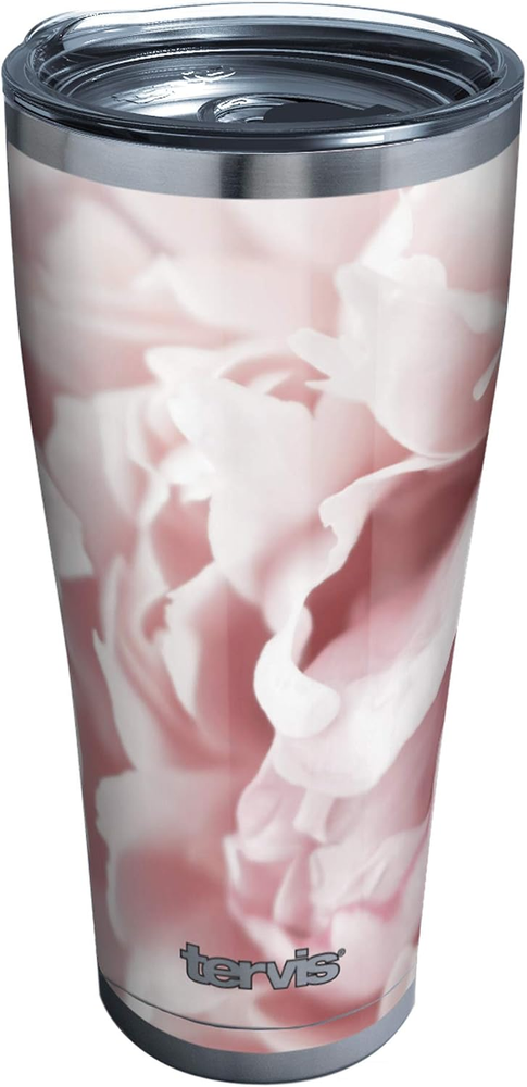 Pink Peony Triple-Wall Insulated Tumbler for Hot & Cold Drinks, 20oz