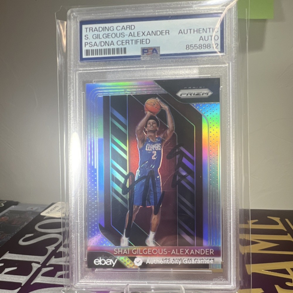 2018-2019 Shai Gilgeous-Alexander Rookie On Card Auto #184 PSA Authenticated