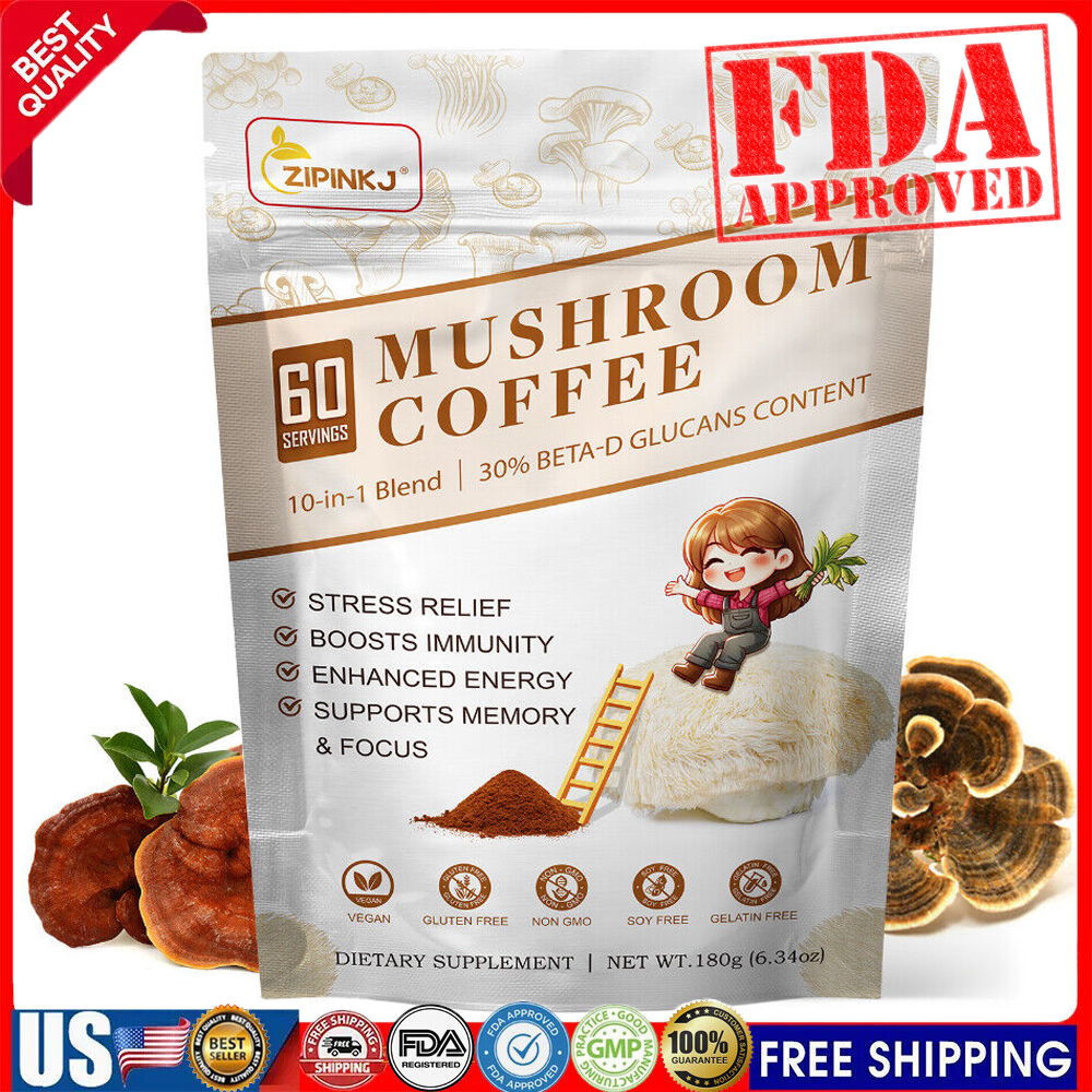 Organic Mushroom Coffee 100% Authentic FREE SHIPPING / Better Than Ryze /No Odor