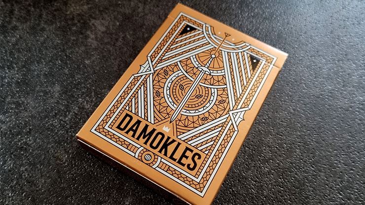 Damokles Cuprum Playing Cards, A Great Gift for Poker Players by Giovanni Meroni