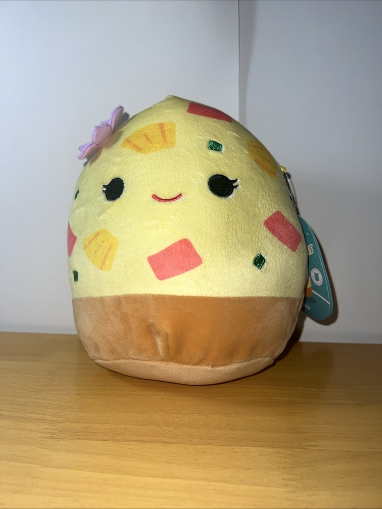 Squishmallow Saku 7in Hawaiian Pizza Plush Pre-Owned With Tags