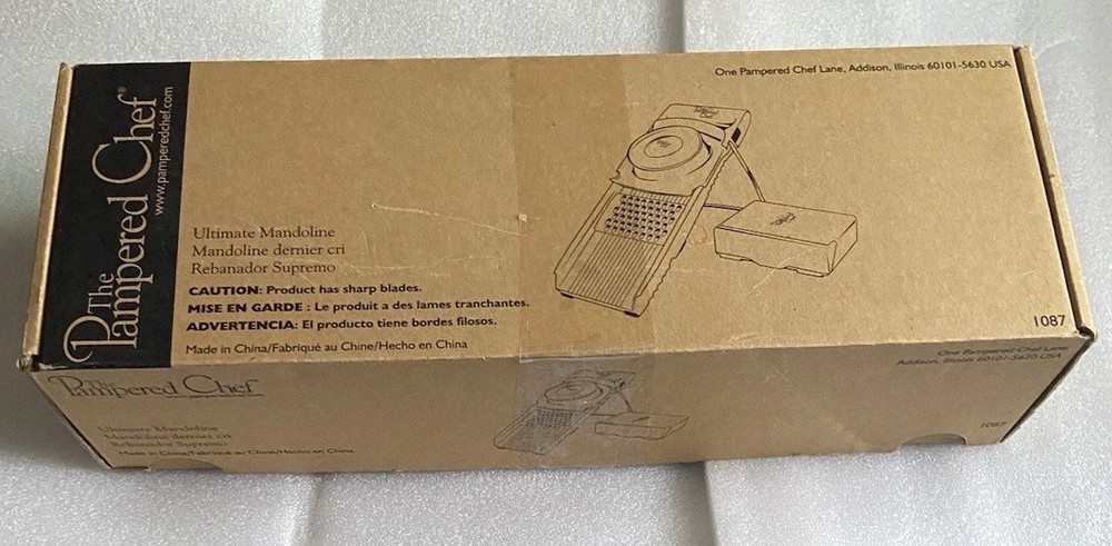 Pampered Chef Ultimate Mandoline Slicer 1087 Used with Original Box