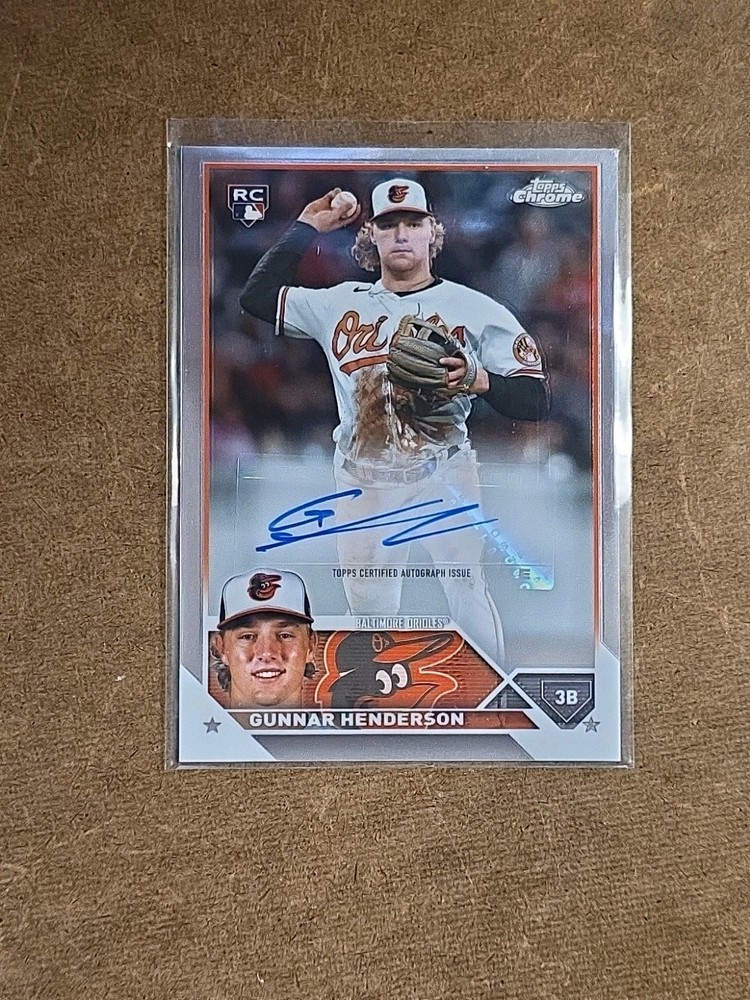 GUNNAR HENDERSON PSA 9 2023 TOPPS CHROME UPDATE SILVER REFRACTOR ROOKIE AUTO RC