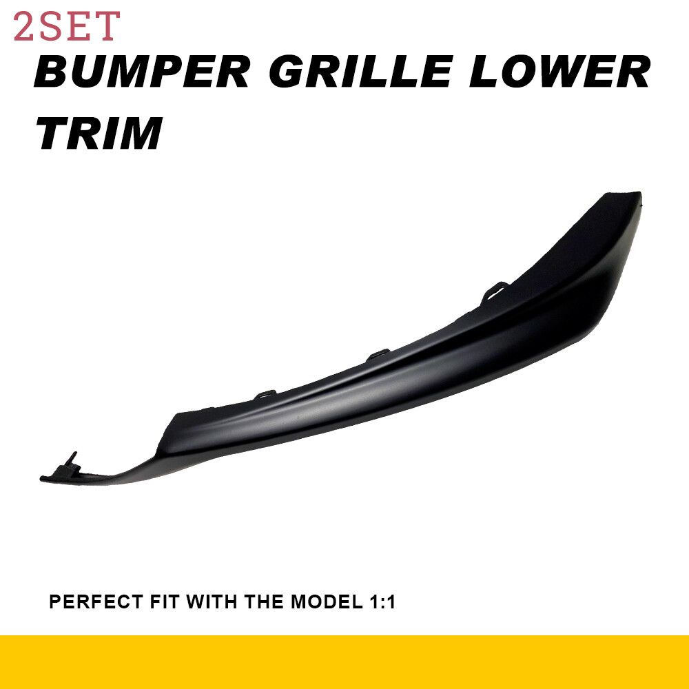 2set Front Right Lower Bumper Grille Molding Trim For 2021-2023 Toyota Camry XSE