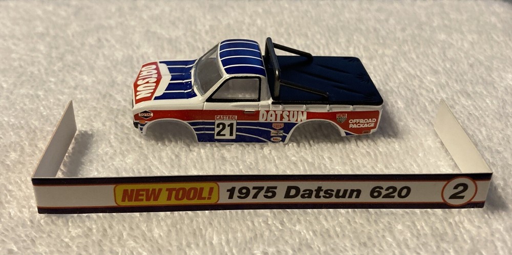 AUTOWORLD AW 1975 DATSUN 620 BAJA PICK UP TRUCK AURORA AFX TYPE HO SLOT CAR BODY
