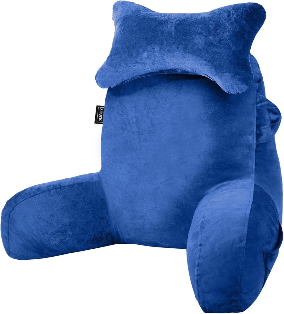 Ergonomic Reading Pillow for Adults – Back Support Cushion for Bed Sitting