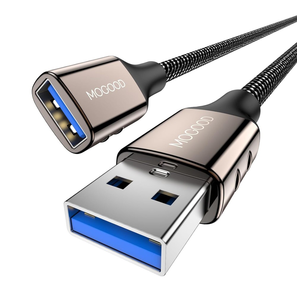 3FT USB 3.0 Extension Cable - 1M High-Speed Cord in Black