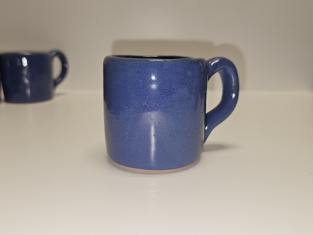 Vintage Bybee Pottery Kentucky Blue Coffee Mug USA Stoneware Farmhouse