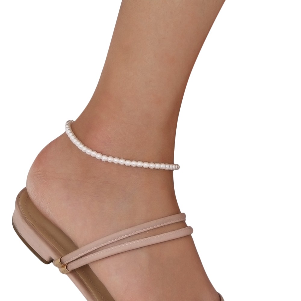 Beach Accessory Beaded Anklet Faux Pearl Miss Man Anklets for Women