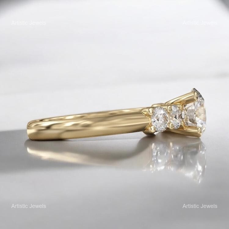 Moissanite Stackable Sister Ring Sterling Silver Sizes 5-10