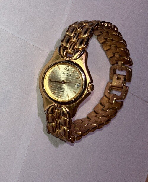 Paolo Gucci Vintage Gold Watch for Women Rare Fashion Find