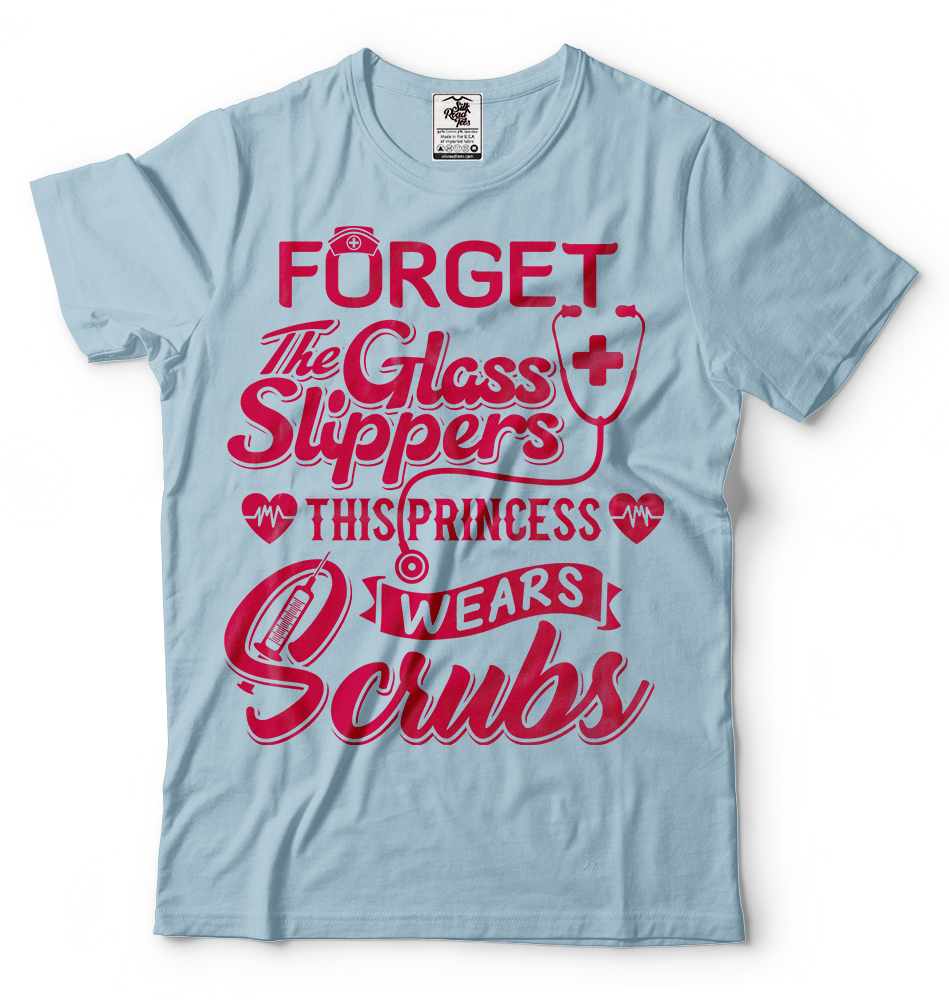 Nurse T-shirt Funny Tee Shirt Scrubs RN Doctor Nurse CNA Nursing Assistant Tee