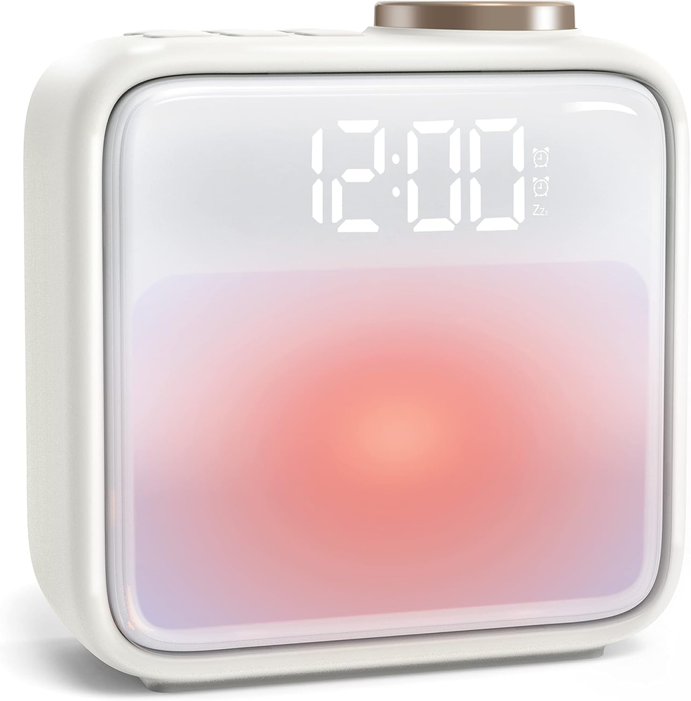 Built-In Battery Alarm Clock with Night Light and 6 Scenes for Bedrooms