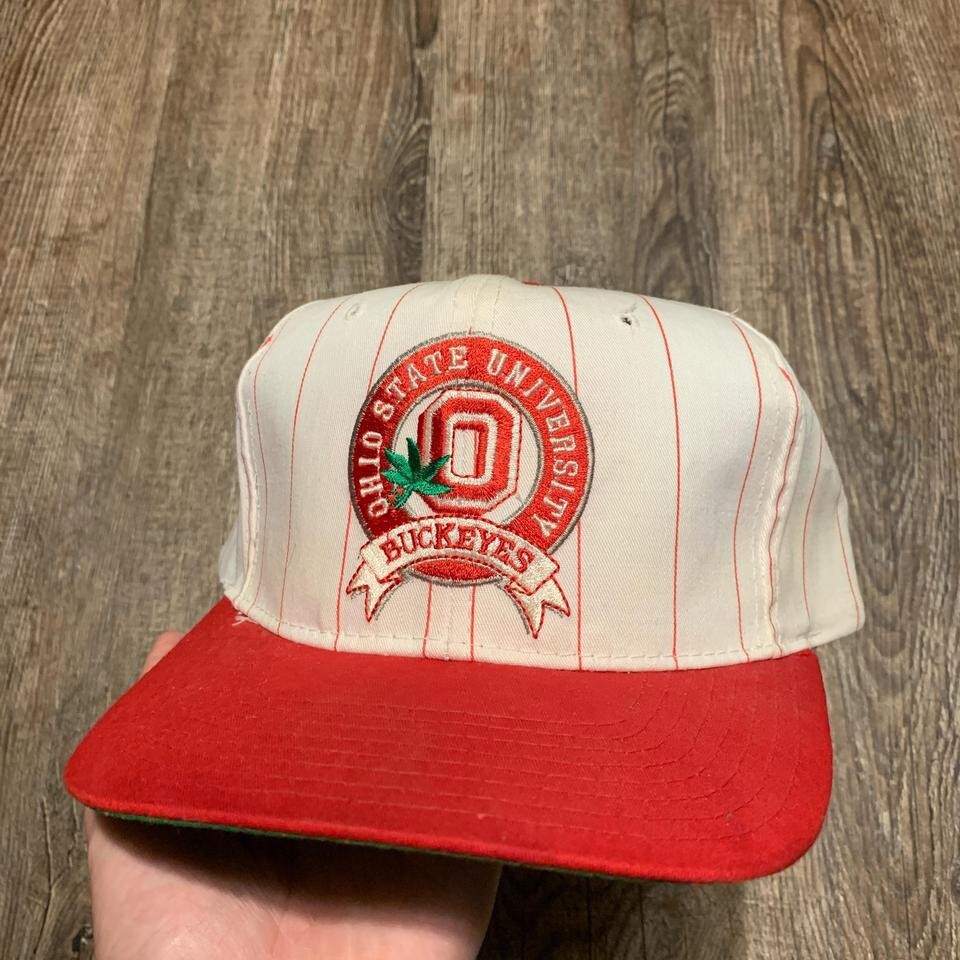 Vintage 90s Ohio state university starter pinstripe snap back hat