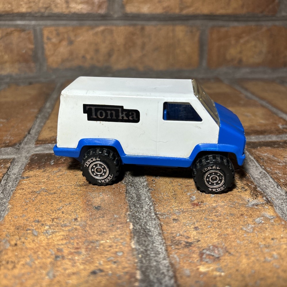 Vintage ✅ 1978 Tonka Mites Van White & Blue 4